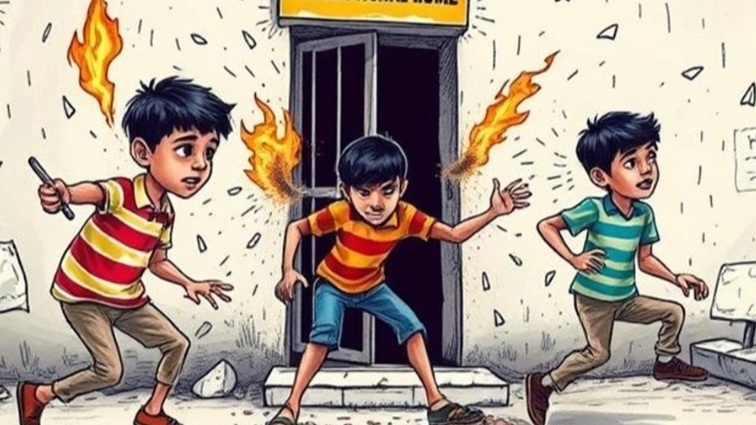 फिर टूटी सुरक्षा, रिमांड होम से दो किशोर दीवार फांदकर फरार,