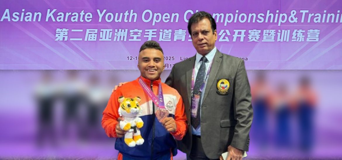 चीन में चमका फरीदाबाद का सितारा: शुभांग ने जीता ब्रॉन्ज, बहन सानवी भी कराटे चैंपियन