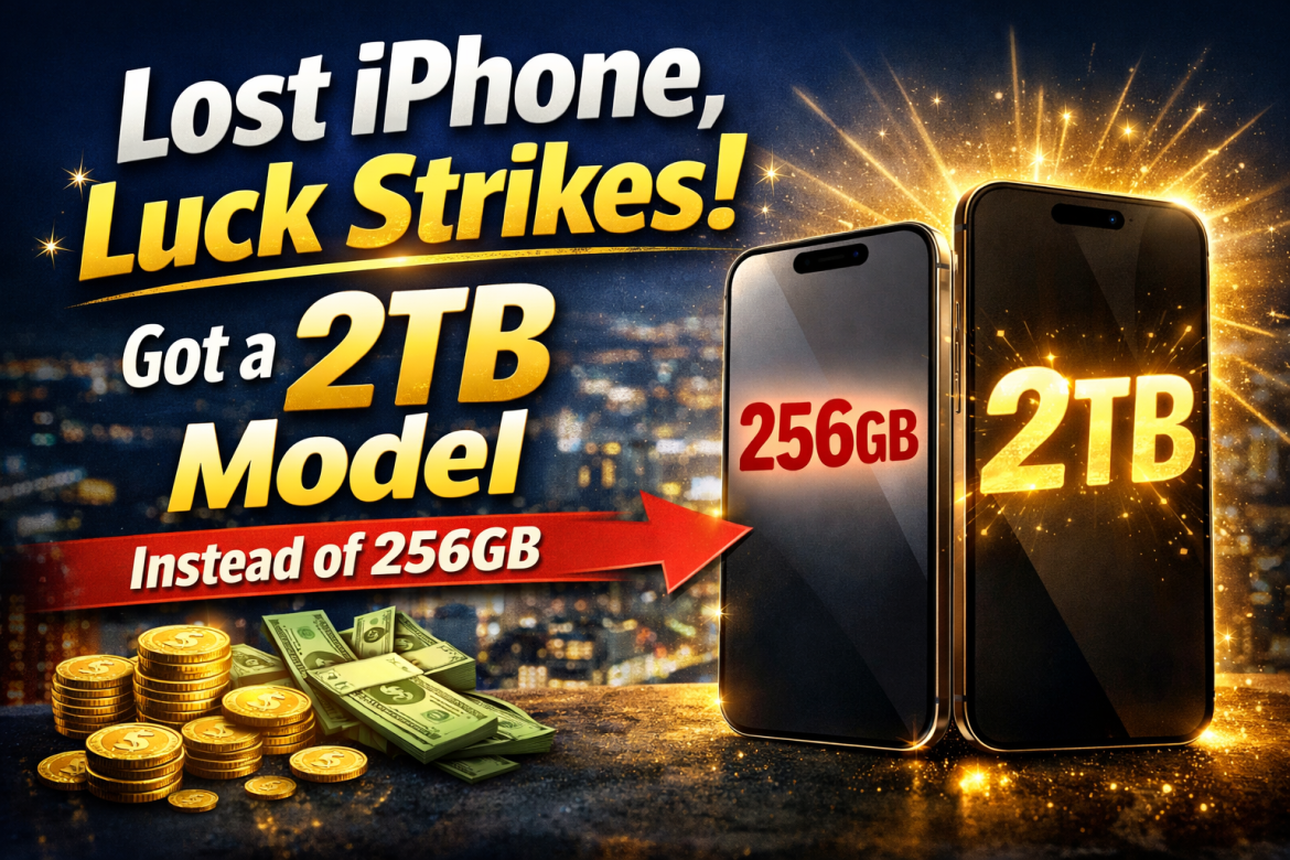 iPhone खोया, किस्मत चमकी! 256GB की जगह मिला 2TB मॉडल