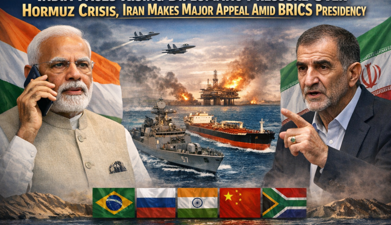 India Faces Rising Diplomatic Pressure Over Hormuz Crisis, Iran Makes Major Appeal Amid BRICS Presidency