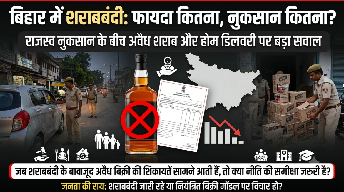 बिहार में शराबबंदी: फायदा कितना, नुकसान कितना?